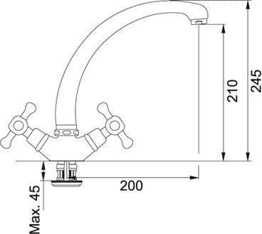 Смеситель Franke Ambra (хром) [115.0027.877]