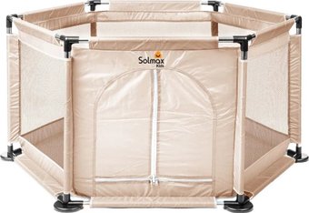 Игровой манеж Solmax&Kids ZV97982 (бежевый)