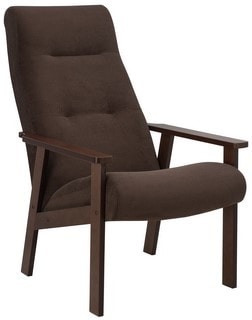 Интерьерное кресло Leset Retro (рогожка, орех/коричневый)