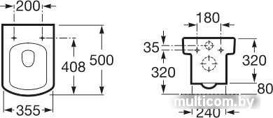 Унитаз Roca Hall Compacto (346627000) без крышки