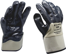 Нитриловые перчатки Wurth Blue nitrile safety cuff 0899412410