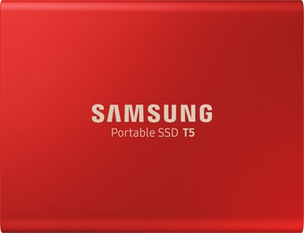 Внешний накопитель Samsung T5 500GB (красный)