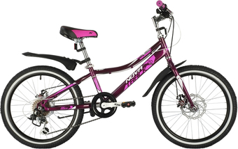 Детский велосипед Novatrack Aliсe 6.D 20 2021 20SH6D.ALICE.PR21 (фиолетовый)