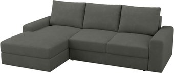 Угловой диван Mio Tesoro Elke Левый (Optima Velutto 32/темно-серый)