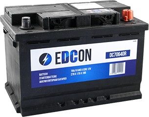 Автомобильный аккумулятор EDCON DC70640R (70 А&middot;ч)