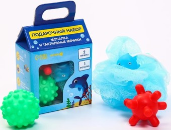 Набор игрушек для ванной Крошка Я Дельфин 7412557