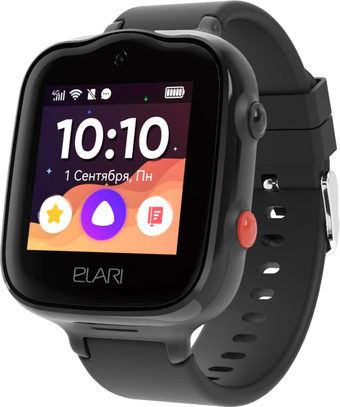Умные часы Elari KidPhone 4G Bubble (черный)