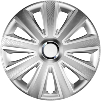 Набор колпаков на диски Versaco Aviator 15" 15AVIATORCARBONS (4шт, карбон/серебристый)