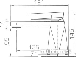 Смеситель Bravat Iceberg F176110C