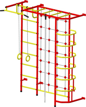 Детский спортивный комплекс Пионер С5СМ (красный/желтый)