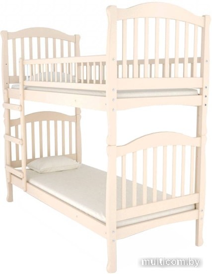 Двухъярусная кровать Nuovita Altezza Due 190x80 (слоновая кость)