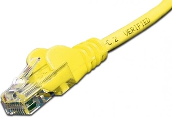 Кабель Lanmaster LAN-PC45/U6-0.5-YL