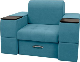 Сириус Лидер-13 ППУ 135x110 (Eva 29 велюр голубой)