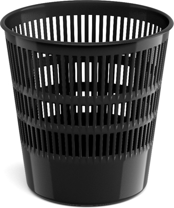 Корзина для бумаг Erich Krause Classic 12 л 55938 (черный)
