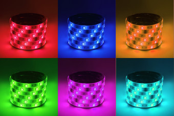 Светодиодная лента ЭРА LS5050 -7,2-30-12-RGB-IP65-1 Б0059918