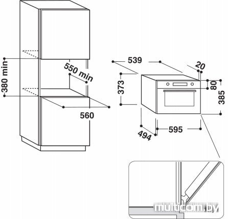 Микроволновая печь Whirlpool W7 MD440