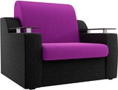 Кресло Лига диванов Сенатор 100695 60 см (фиолетовый/черный)