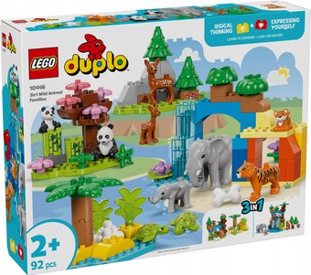 Конструктор LEGO Duplo 10446 Семьи диких животных 3в1