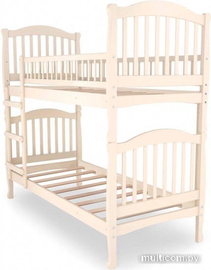 Двухъярусная кровать Nuovita Altezza Due 190x80 (слоновая кость)