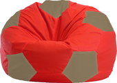 Кресло-мешок Flagman Мяч Стандарт М1.1-171 (красный/темно-бежевый)