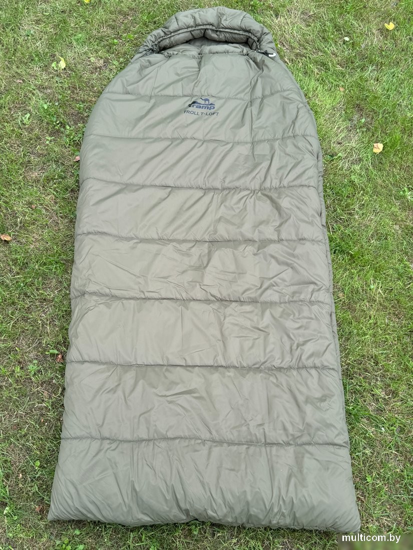 Спальный мешок TRAMP Troll T-Loft Regular (зеленый, L)