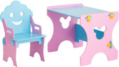 Детский стол Столики Детям РГ-4 Гном (розовый/голубой)