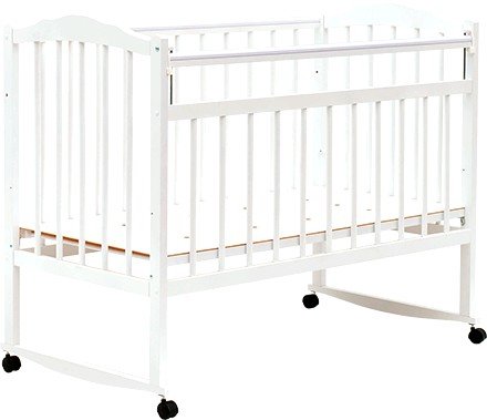 Детская кроватка Bambini 01 (белый)