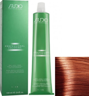 Крем-краска для волос Kapous Professional Studio с женьшенем и рисовыми протеинами S 04 усилитель медный