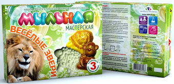 Набор для опытов Инновации для детей Мыльная мастерская. Веселые звери 748