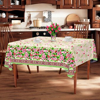 Скатерть Текстильный городок Вишневый сад ТХбК5461-1/150 (150x180)