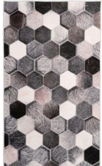 Ковер для жилой комнаты Orlix Crystal Fleece 504679 160x220 (рисунок/серый)