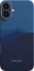 Чехол для телефона Pitaka StarPeak Tactile Woven для iPhone 16 (темно-синий)