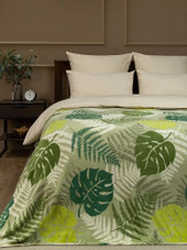 Плед Tex Republic Absolute Монстера и папоротник Фланель 150x200 35343 (зеленый)