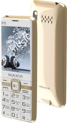 Мобильный телефон Maxvi P15 (белый/золотистый)