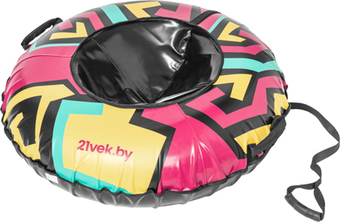 Тюбинг 21vek Vortex ТВ107 (желтый/бирюзовый/черный)