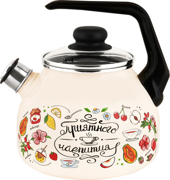 Чайник со свистком Appetite Приятного чаяпития 4с209я