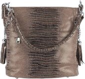 Женская сумка Poshete 857-3262-1A238-COF (коричневый)