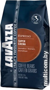 Кофе Lavazza Super Crema в зернах 1000 г