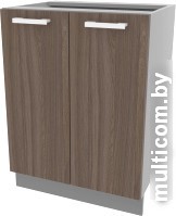 Шкаф напольный Интерлиния Компо НШ60р-2дв (шимо темный)