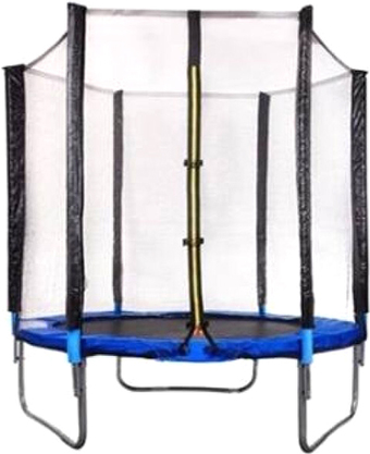 Батут Atlas Sport 140 см - 4.5ft (внешняя сетка, синий)
