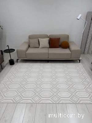 Ковер для жилой комнаты Radjab Carpet Поло Прямоугольник EN 262 12449RK (0.8x1.5, Cream)