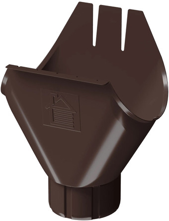 Кровля Docke Stal Premium Воронка желоба 125/90 (шоколад 8019)