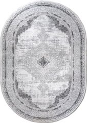 Ковер для жилой комнаты Sirma Carpet Portfolio 05418O-WHITE-GREY-OVAL (1.4x2)