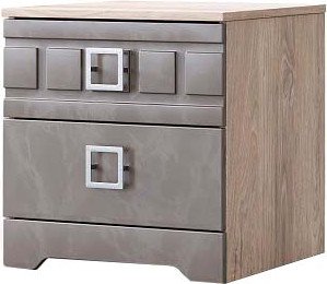 Тумба КМК Мебель 2Я Римини 0989.2 (дуб мадура/перламутр тауп 296J2)