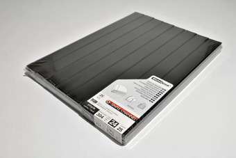 Металлический канал для переплета OPUS O.Simple Channel 304x24 мм OSC24CZA30425 (25 шт, черный)