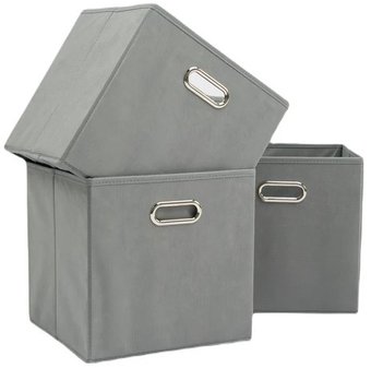 Набор коробок для хранения Home One 385555 (3шт, серый)