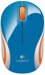 Мышь Logitech Wireless Mini Mouse M187 (голубой) [910-002733]