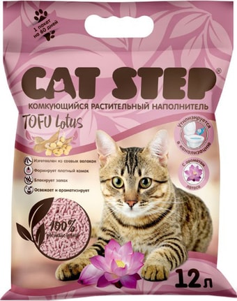 Наполнитель для туалета Cat Step Tofu Lotus 12 л