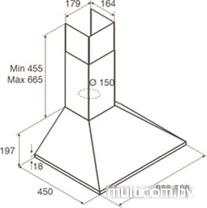 Кухонная вытяжка Jetair Gaia WH/A/60 [PRF0112627]
