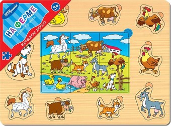 Развивающая игра Step Puzzle Веселое лото. На ферме 89606